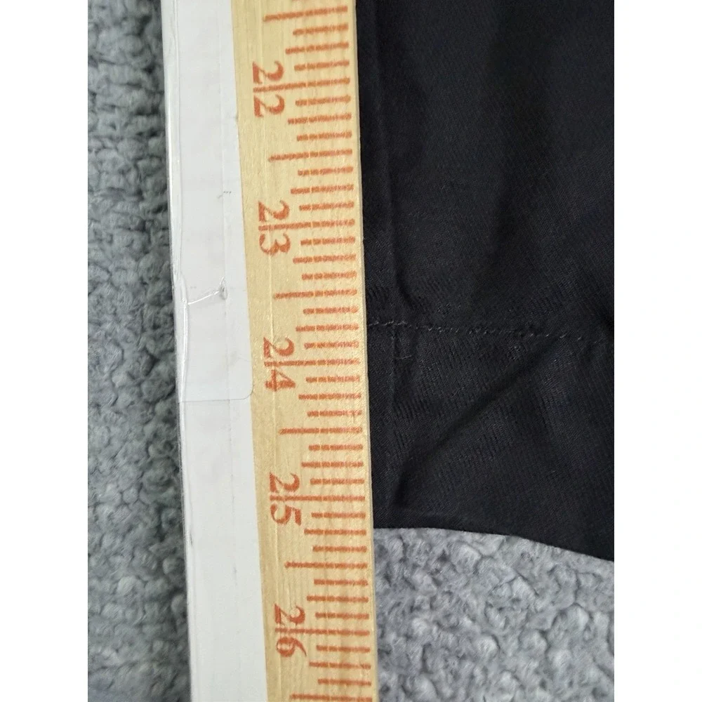 Banana Republic Black Linen Blend Elastic Waist Pull On Cropped Pants Women's M